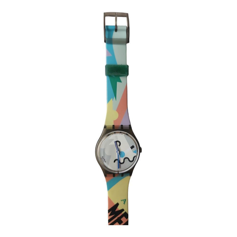1990 Swatch Cosmesis GM103 Alessandro Mendini Art Special 33mm - Picture 4 of 6